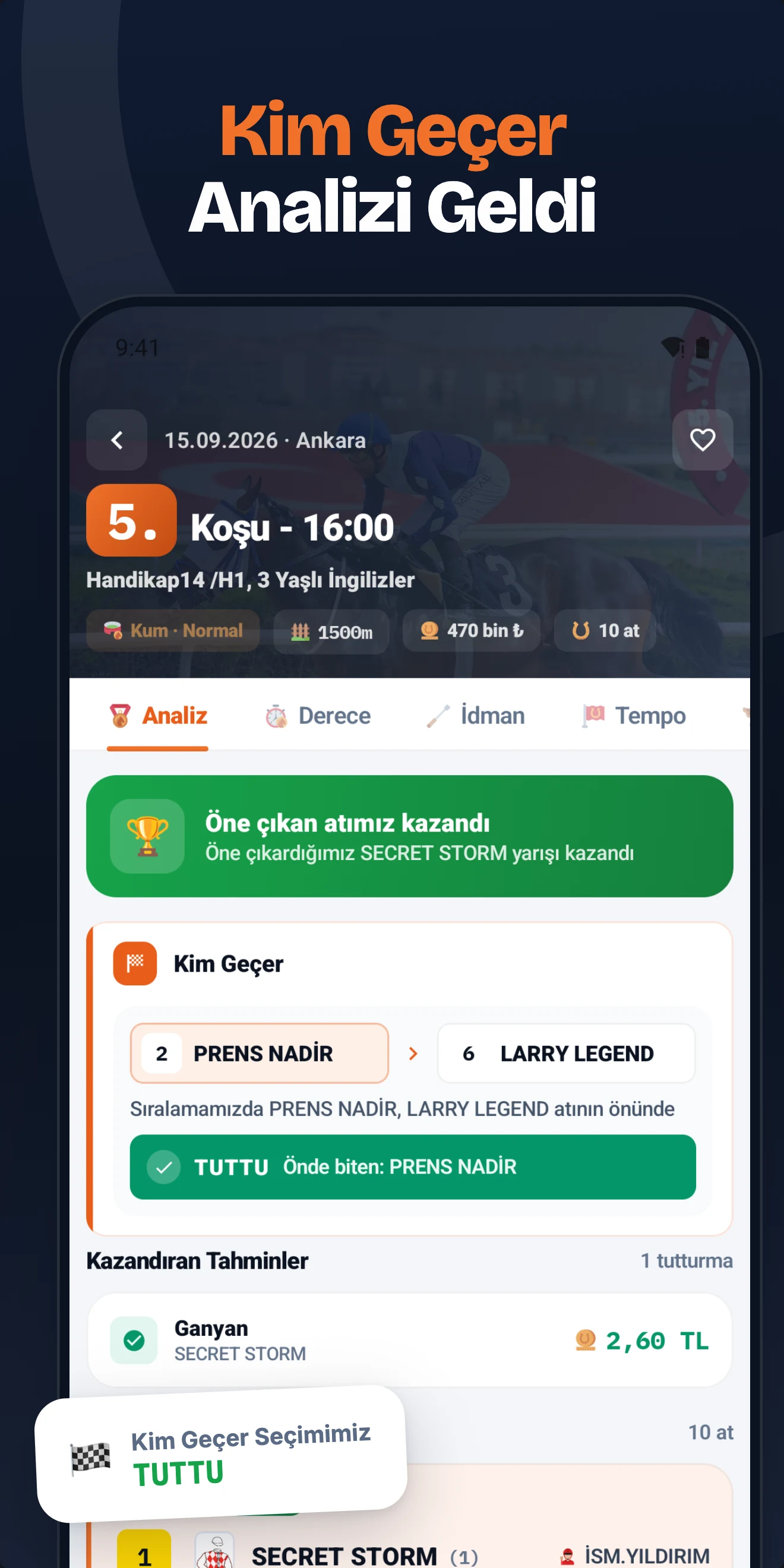 Yarış Analiz At Yarışı Tahmini screenshot